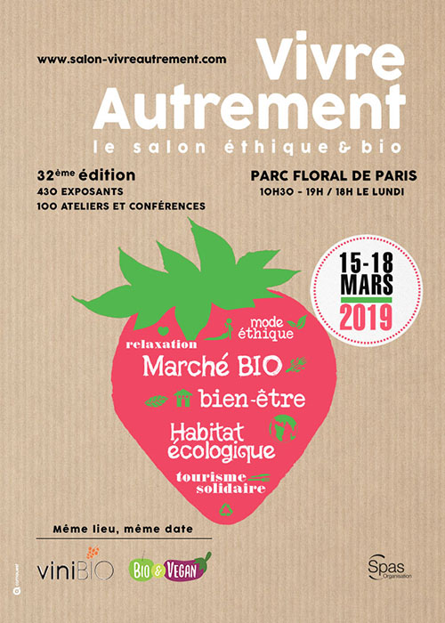 Affiche salon VIVRE AUTREMENT 2019