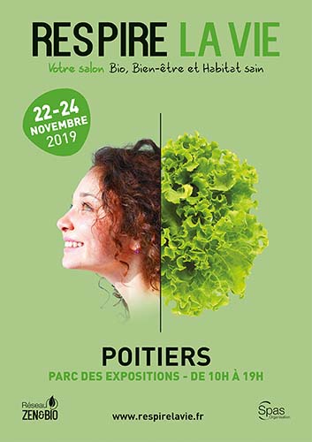 Affiche salon RESPIRE LA VIE Poitiers