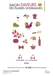 Affiche Salon Saveurs Des Plaisirs Gourmands